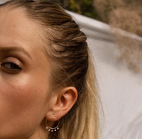 15qty RELIQUAT 495€/ QTY IN : 15-QTY OUT : 3- ST : 20% // Boucle d’oreille Bohème S 5 diamants -Jaune