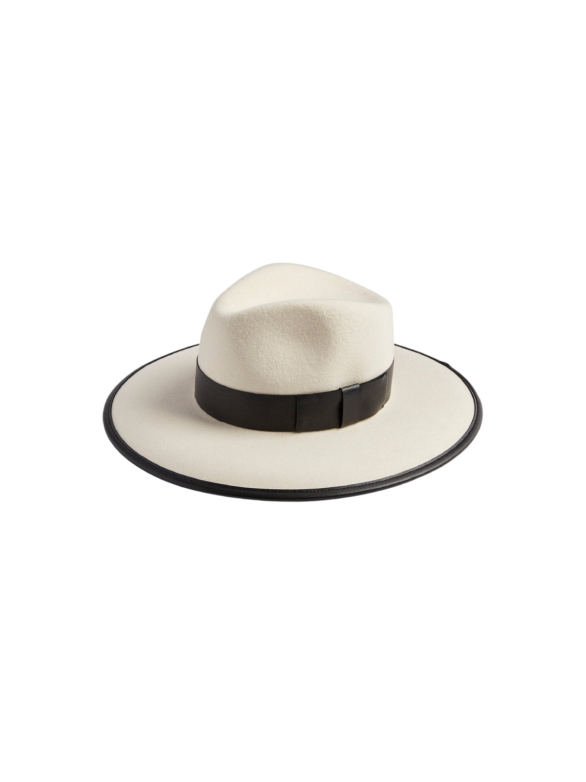 CHAPEAU FEDORA EN LAINE EN FEUTRE CRÈME