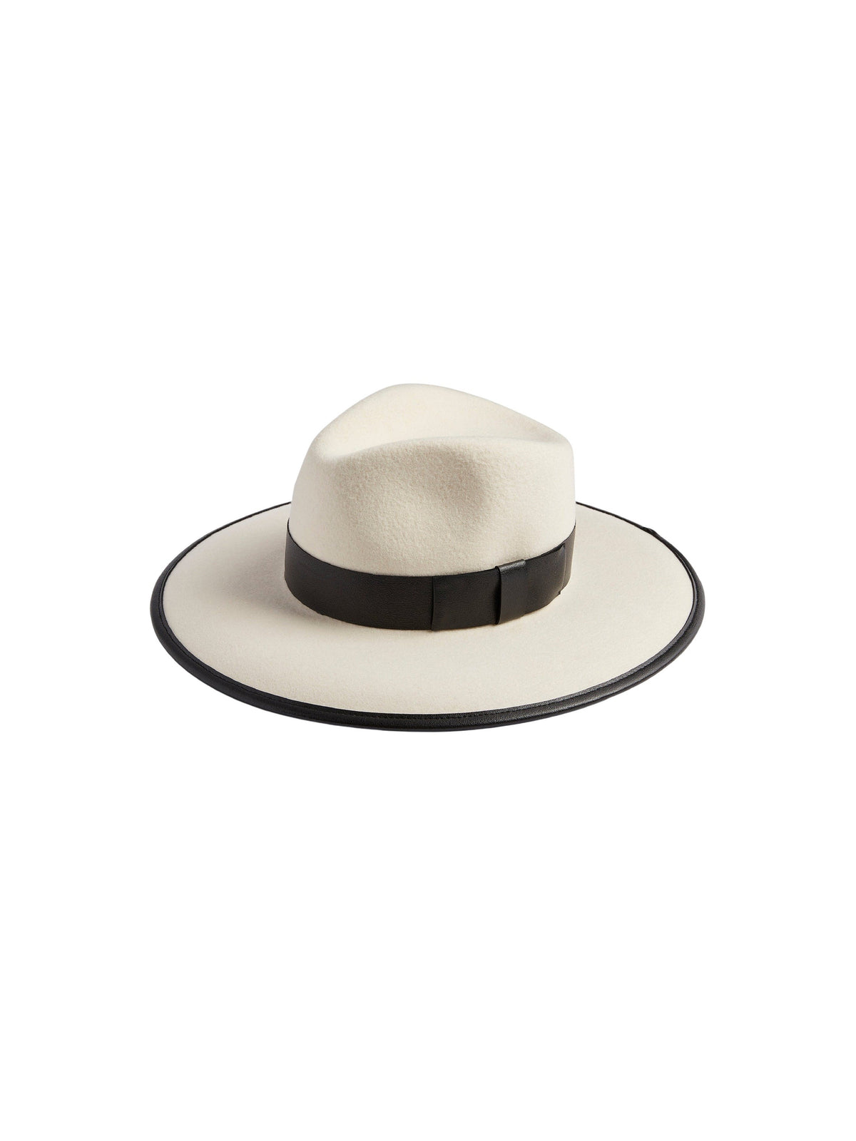 CHAPEAU FEDORA EN LAINE EN FEUTRE CRÈME - Crème