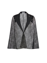 CAPE EN DENTELLE SUR MESURE AVEC REVERS OTTOMAN