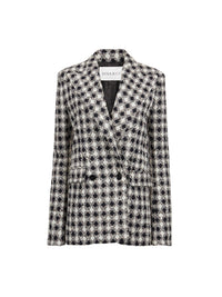 VESTE CROISÉE EN TWEED TEXTURÉ - Blanc
