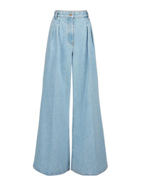 PANTALON ÉVASANT EN JEAN BLEU