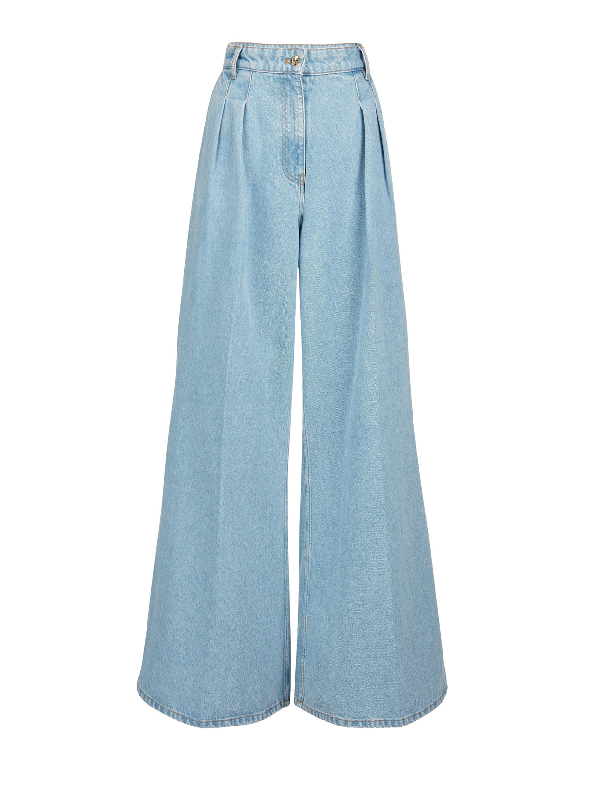 PANTALON ÉVASANT EN JEAN BLEU