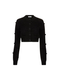 CARDIGAN EN MAILLE DE MOHAIR - Noir