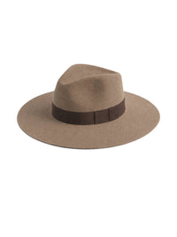 CHAPEAU FEDORA EN FEUTRE TAUPE