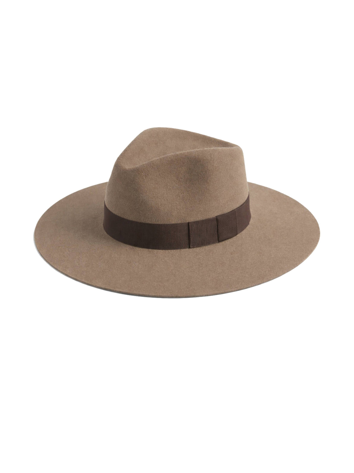 CHAPEAU FEDORA EN FEUTRE TAUPE