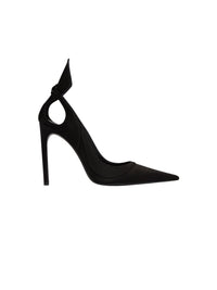 ESCARPINS EN SATIN AVEC UN DÉTAIL D’ARC