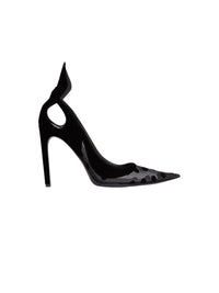 ESCARPINS EN TULLE À POIS - Noir