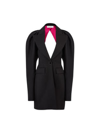 MANTEAU HALTER AVEC MANCHES EN COCON - Noir