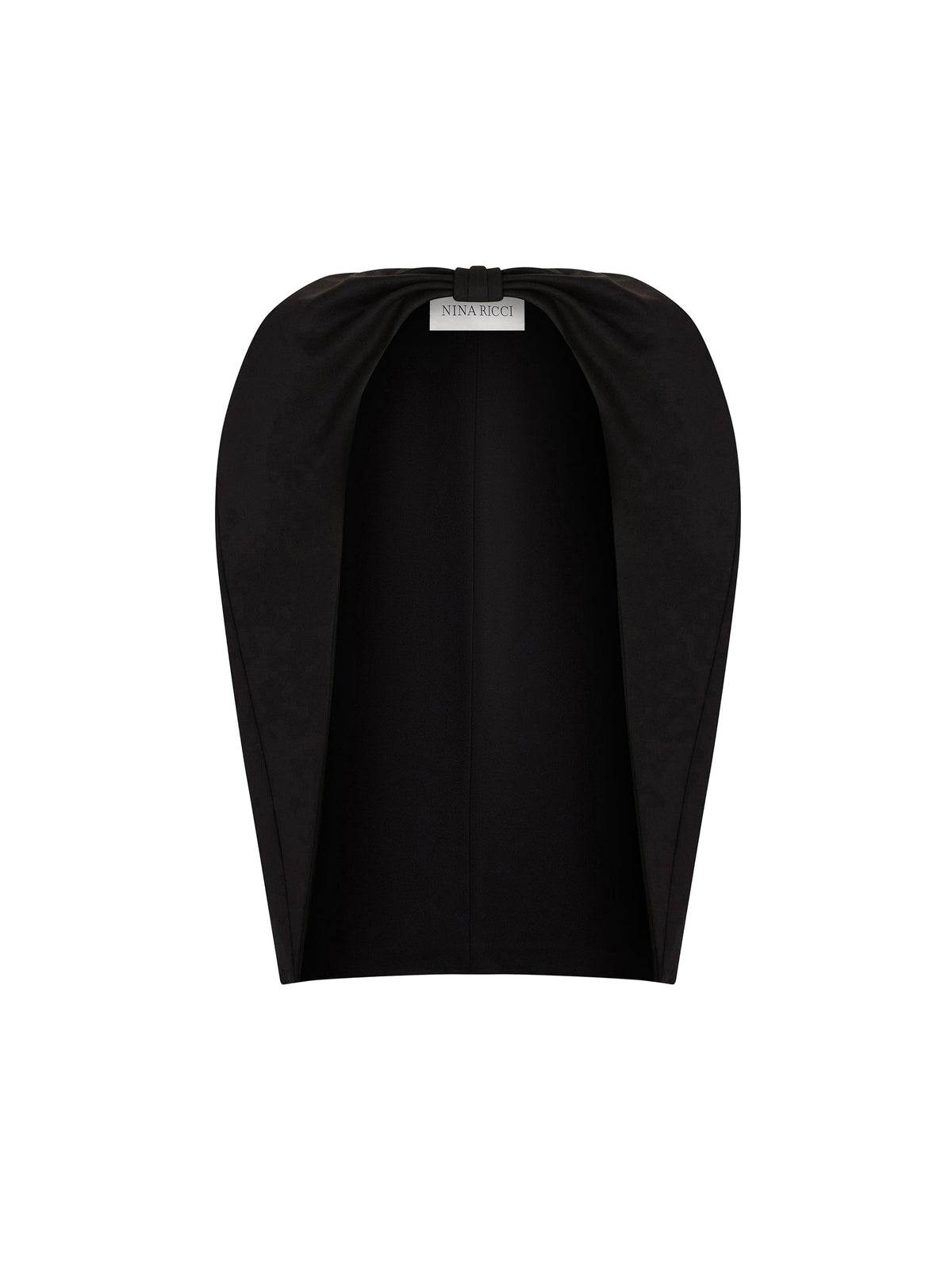 CAPE DE GABARDINE EN LAINE - Noir