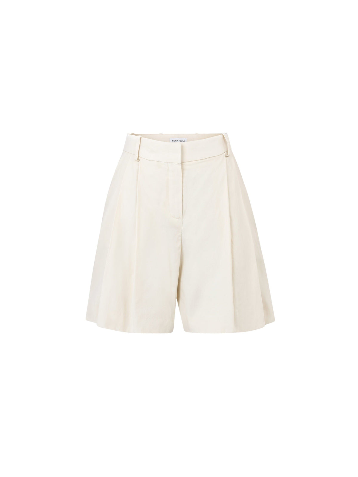SHORT PLISSÉ LARGE - Beige