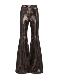 PANTALON ÉVASÉ À PAILLETTES - Noir