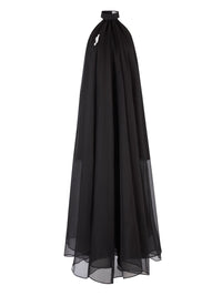 ROBE TRANSPARENTE FLUIDE À COL HALTER