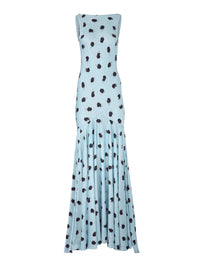 ROBE DE SIRÈNE DOS OUVERT - Bleu