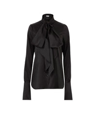 CHEMISE LAVALIERE EN SATIN