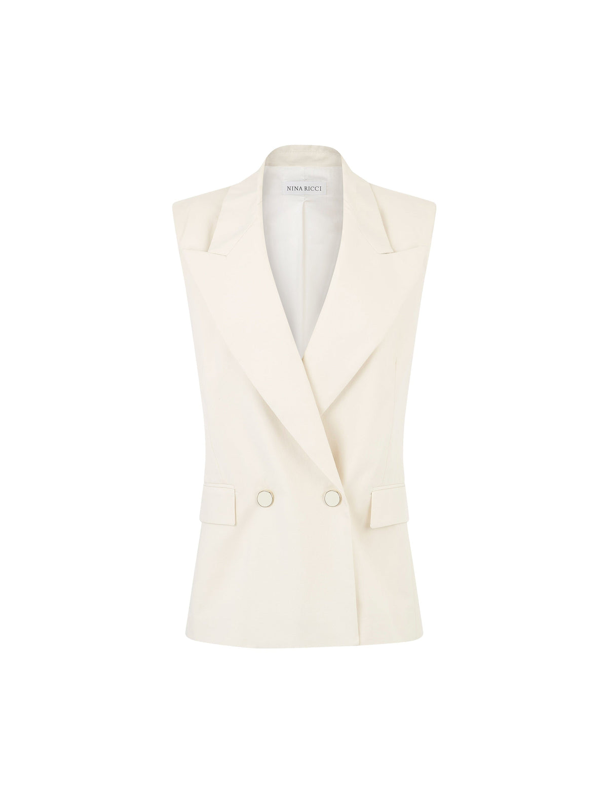 VESTE CROISÉE SANS MANCHES