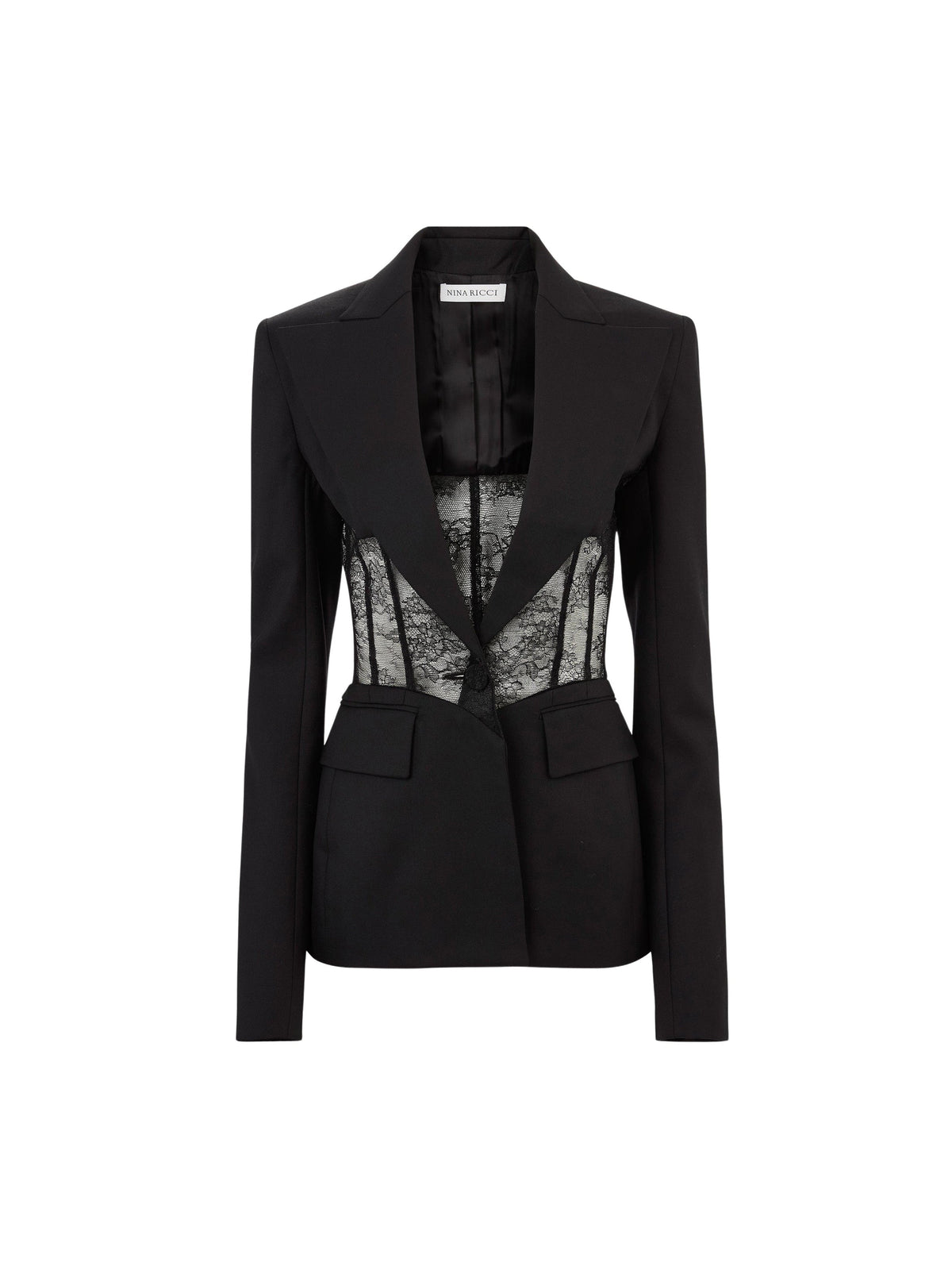 VESTE AVEC INSERT EN DENTELLE