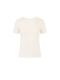 T-SHIRT AVEC UN DOS PLONGEANT DRAPÉ