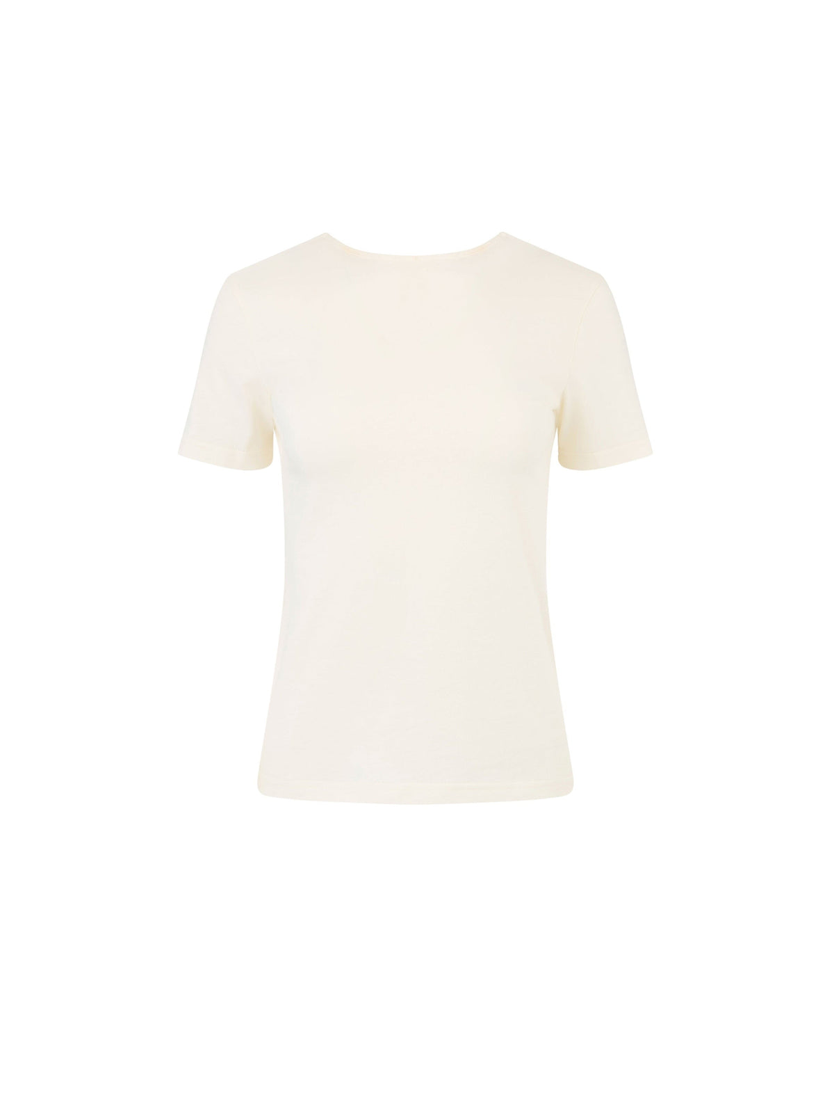 T-SHIRT AVEC UN DOS PLONGEANT DRAPÉ - Beige