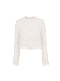 TWEED CARDIGAN - Beige