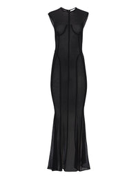 TENUE TRANSPARENTE AVEC DÉTAILS COUTURE