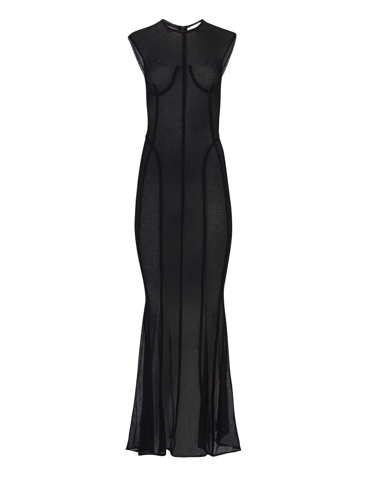 TENUE TRANSPARENTE AVEC DÉTAILS COUTURE