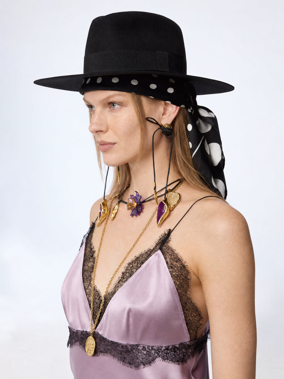 Chapeau fedora en feutre - Noir