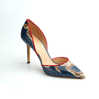 3qty NEW / Escarpins Nieves 90 en cuir Ayers - Blue