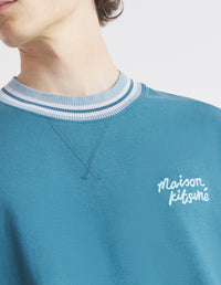 Oversized T-shirt with embroidery - Lake Blue