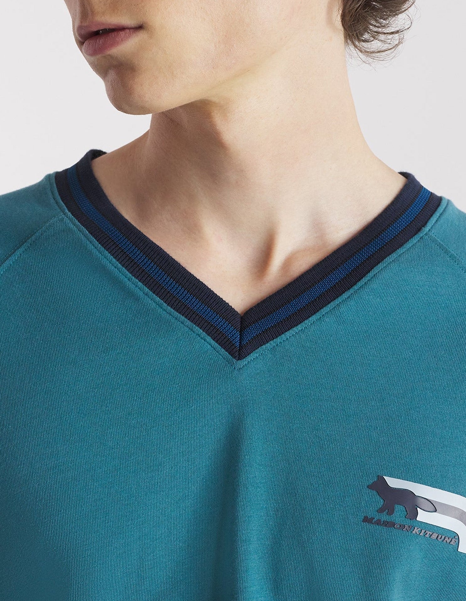 Round neck T-shirt - Lake Blue