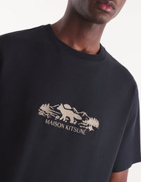 T-shirt à encolure arrondie - Black