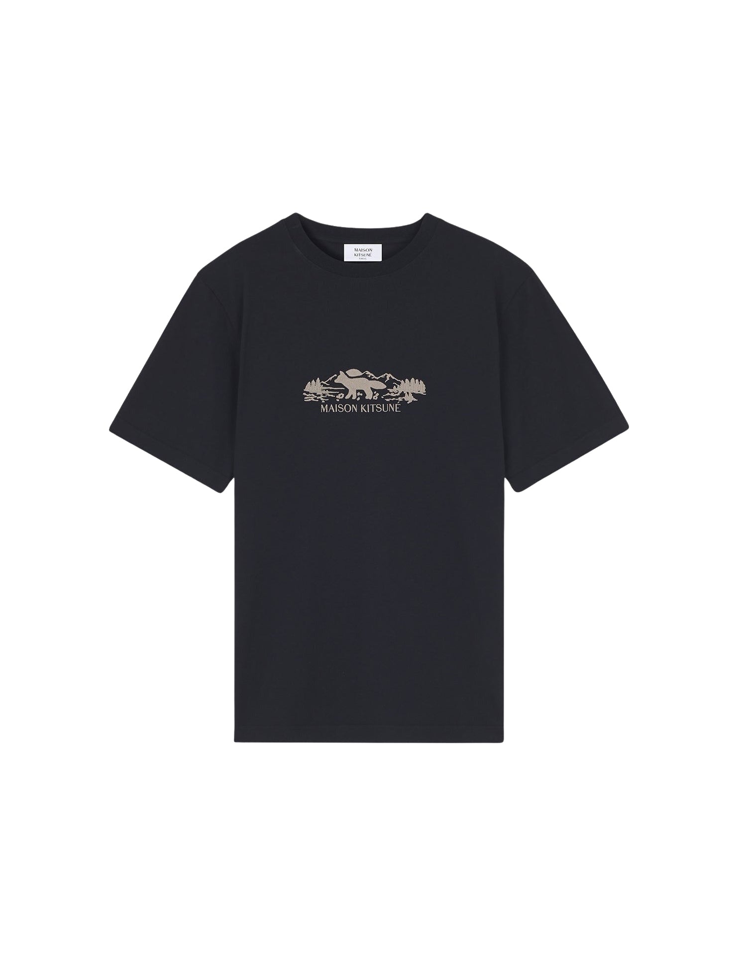 T-shirt à encolure arrondie - Black