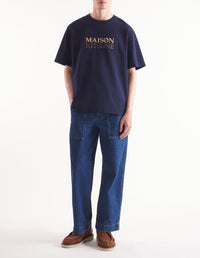 T-shirt oversize dégradé - Navy