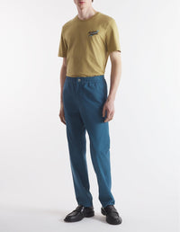 Front embroidered T-shirt - Chesnut