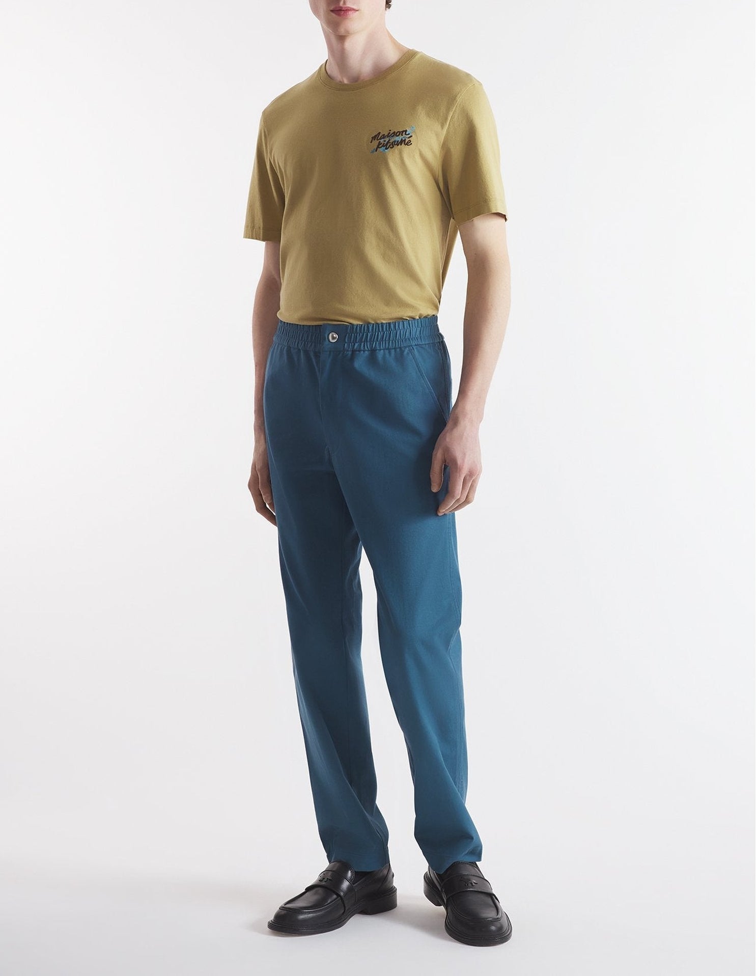 Front embroidered T-shirt - Chesnut