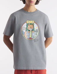 T-shirt à encolure arrondie - Medium Grey Melange