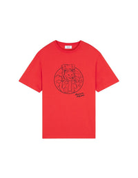 T-shirt à encolure arrondie - Autumn Red