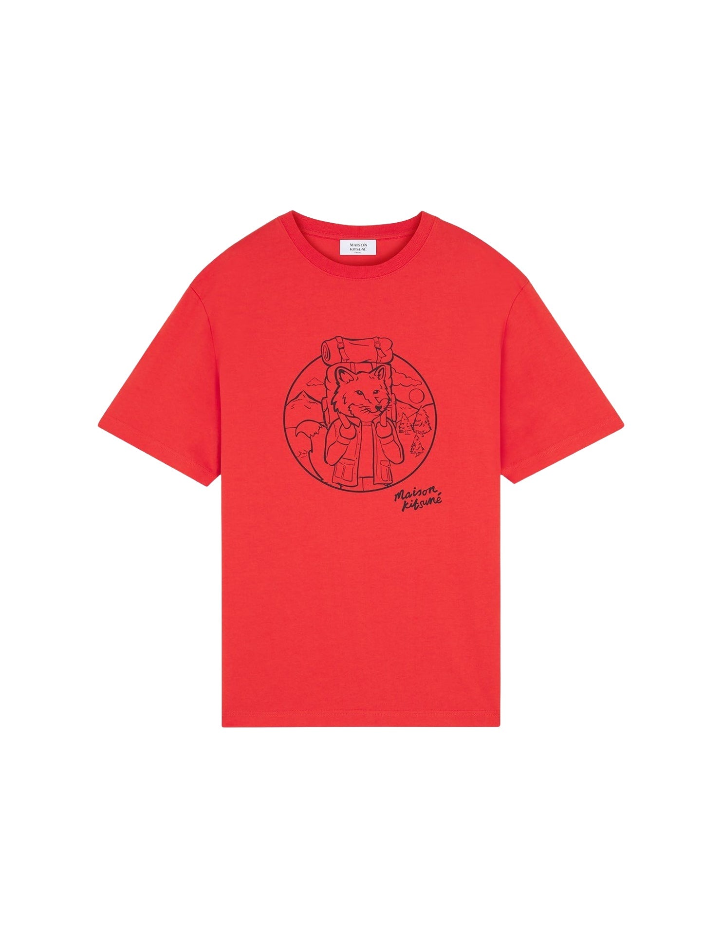 T-shirt à encolure arrondie - Autumn Red