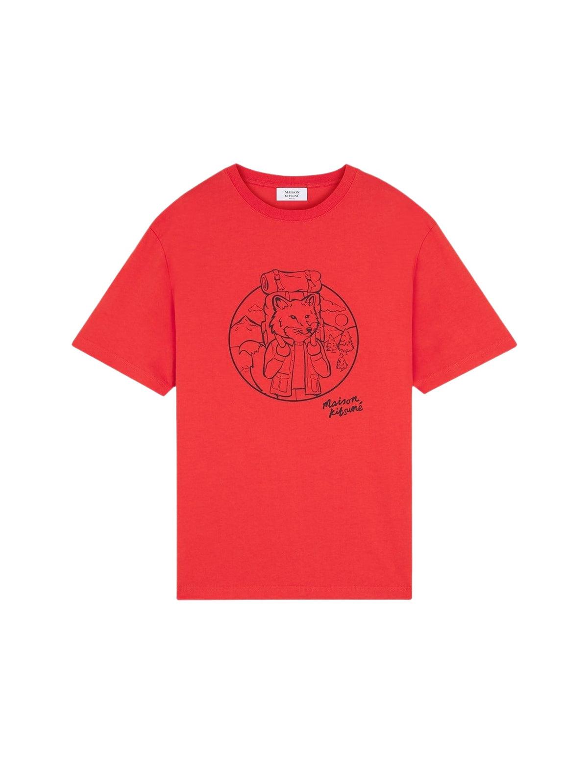 T-shirt à encolure arrondie - Autumn Red
