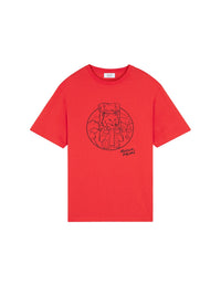T-shirt à encolure arrondie - Autumn Red