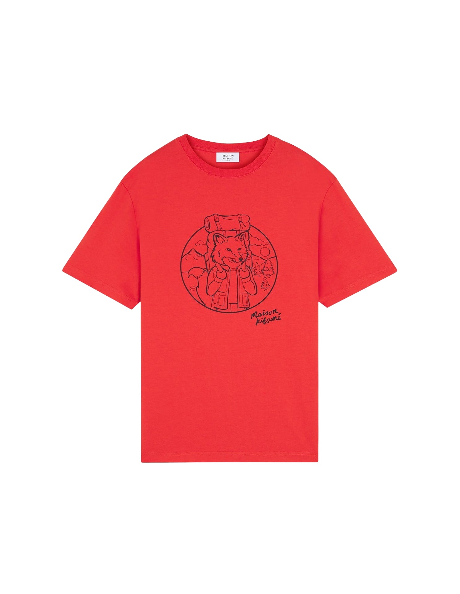 T-shirt à encolure arrondie - Autumn Red