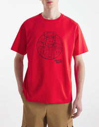 T-shirt à encolure arrondie - Autumn Red