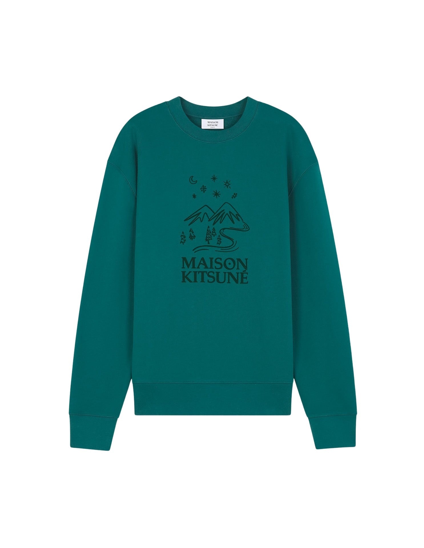 Flocked long-sleeved sweatshirt - Elm