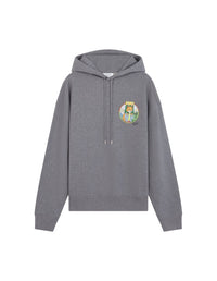 Long-sleeved hoodie - Medium Grey Melange
