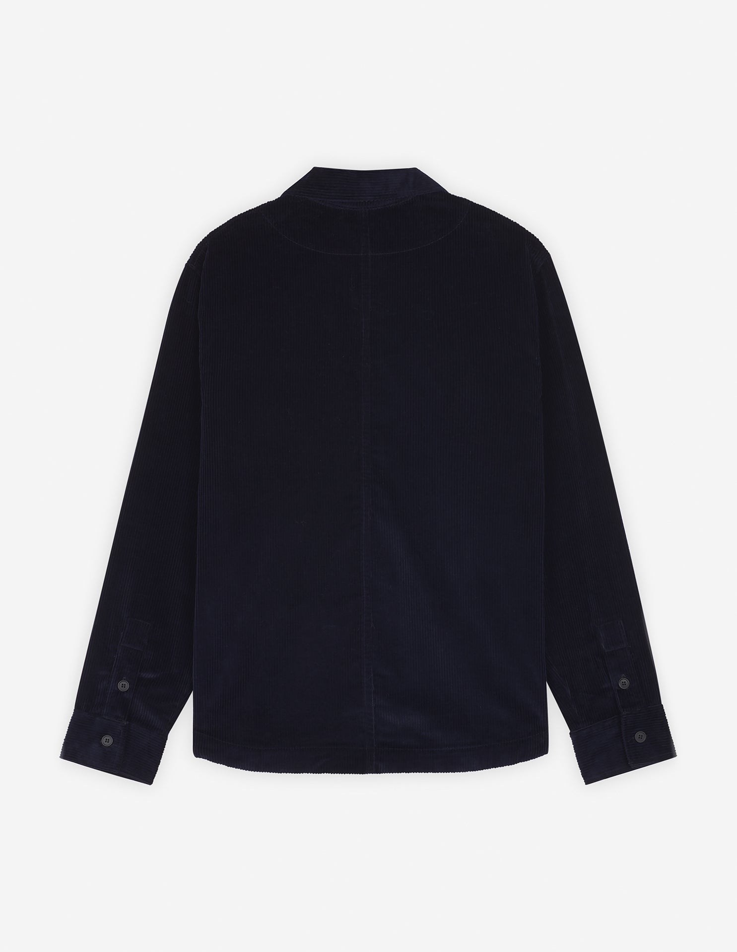 Velvet zip-over shirt - Navy