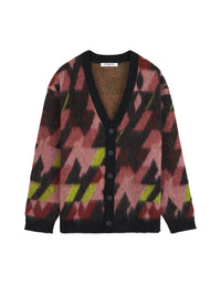 Long-sleeved wool blend cardigan - Pecan & Pasture Rose