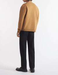Long-sleeved cardigan with wool crest - Sequoia
