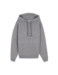 Oversized Varsity Hoody - Medium Grey Melange