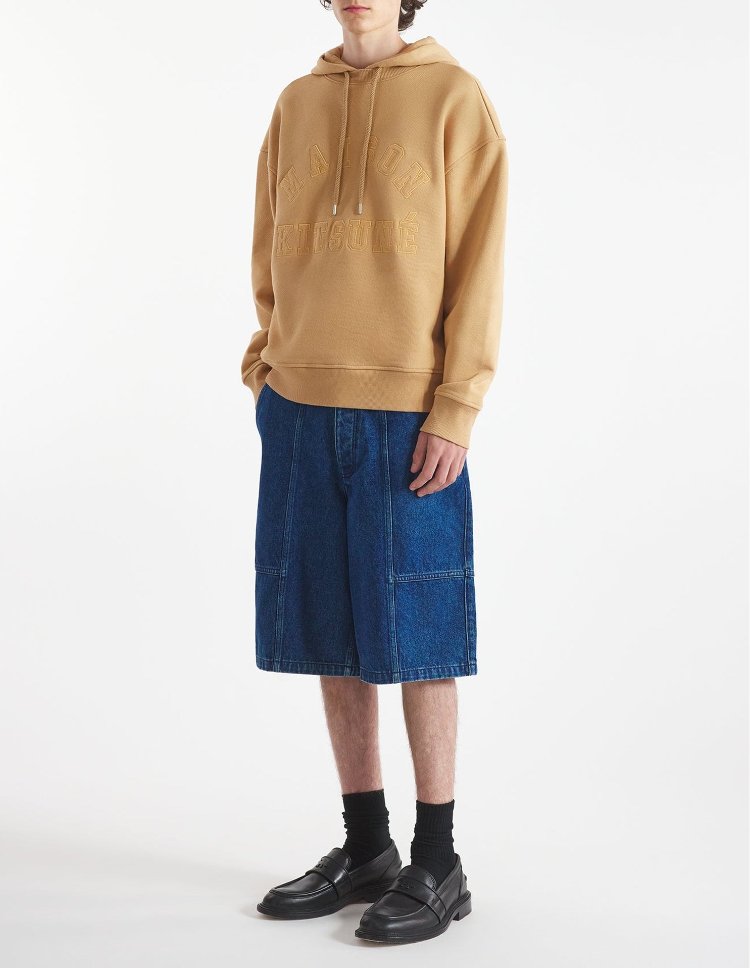 Oversized Varsity hoody - Chamomile