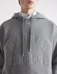 Oversized Varsity Hoody - Medium Grey Melange